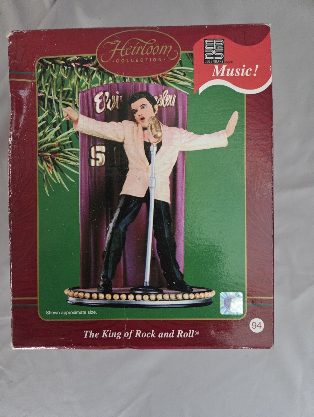 Carlton Cards Heirloom Collection Elvis Presley Musical Christmas Ornament
